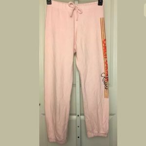 California Kisses Pink Soft Jogger Sweatpants M